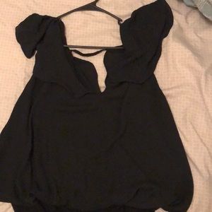 Bodysuit with ruffle sleeves